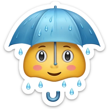 rainy day  sticker