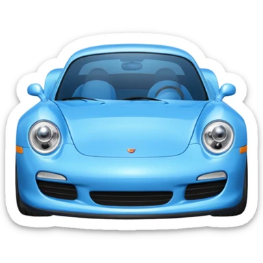 blue carrera from cars movie sticker