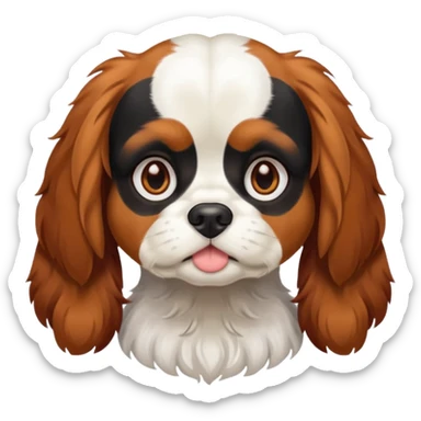 Cavalier king dog sticker