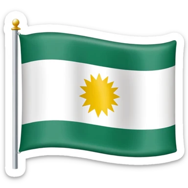 Un emoji de la bandera de Andalucia del este estilo 🇪🇸 sticker