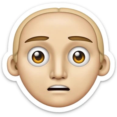 a face with a zipper mouth and a peace sign in the eyes, symbolizing holding back and choosing peace over argument sticker