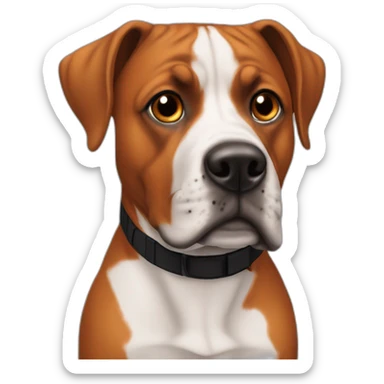 Staffordshire terror orange brown with black nose no white sticker