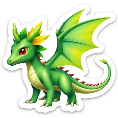 Shiny Exotic Flygon-Shaymin-Meganium-Hybrid-Creature sticker