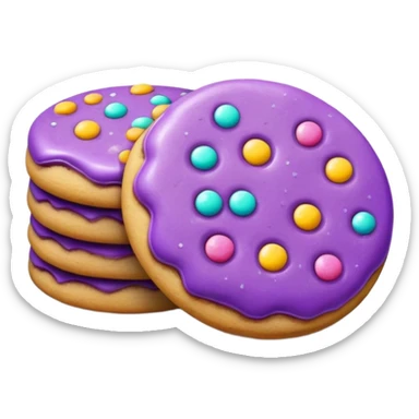 Cookies purple  sticker
