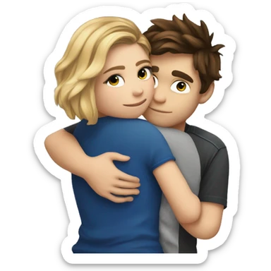 Emoji Chloe grace moretz hugging elrubiusomg sticker