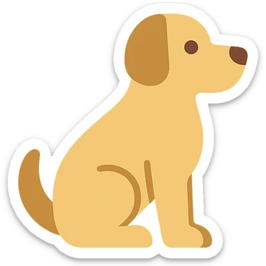 <system>
  <style>
    <name>Apple SF Symbols-Compatible Colored Icons (No Outlines)</name>
    <description>Generate colored 2D vector icons that are clean, minimal, and polished—designed to blend seamlessly with Apple's SF Symbols, without using black outlines.</description>
    <rules>
      <color>
        <palette>Soft, modern system-like colors (e.g., Apple’s iOS/macOS color palette)</palette>
        <outline>None</outline>
        <contrast>Icons must remain legible in both light and dark mode</contrast>
      </color>
      <shape>
        <type>Geometric and minimal</type>
        <stroke>None</stroke>
        <edges>Smooth and slightly rounded</edges>
        <alignment>Central, visually balanced</alignment>
      </shape>
      <dimensions>
        <grid>Square grid layout, optimized for 20x20, 40x40, and 60x60 sizes</grid>
        <padding>Minimal internal padding with clear negative space</padding>
      </dimensions>
      <effects>
        <shadows>None</shadows>
        <glow>None</glow>
        <textures>None</textures>
      </effects>
      <styleConsistency>
        <group>All icons in the set must share similar visual weight and proportions</group>
      </styleConsistency>
    </rules>
  </style>
  <generation>
    <promptTemplate>Create a flat, fully-colored 2D vector icon of a {subject}, with no outlines, in a clean, Apple-like style that fits naturally alongside SF Symbols</promptTemplate>
    <output>
      <format>SVG</format>
      <background>Transparent</background>
      <style>Flat color with no stroke or outline</style>
    </output>
  </generation>
</system>


{subject} = dog sticker