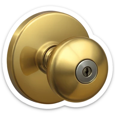 a door knob sticker