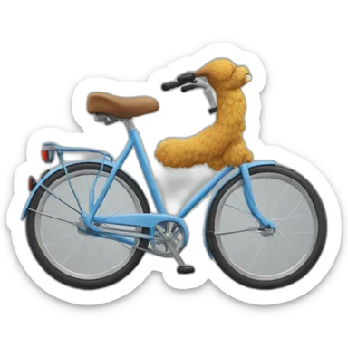 Un écureuil qui fait du vélo sticker