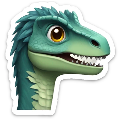 cool velociraptor sticker