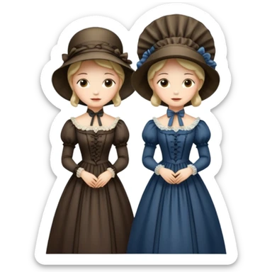 Victorian ladies  sticker