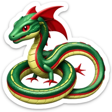 Pokemon  legendary Rayquaza sticker