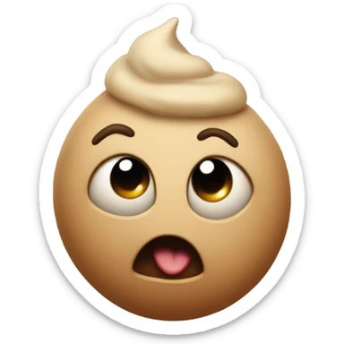 Defending a piece of poop emoji sticker