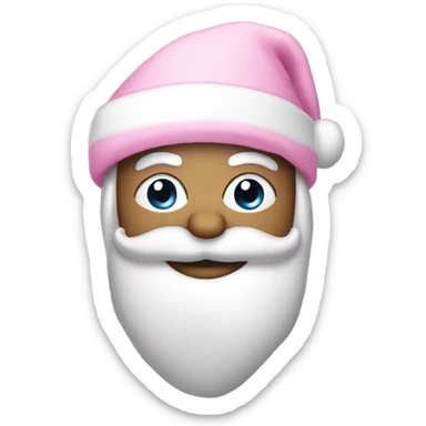 light pink santa hat sticker