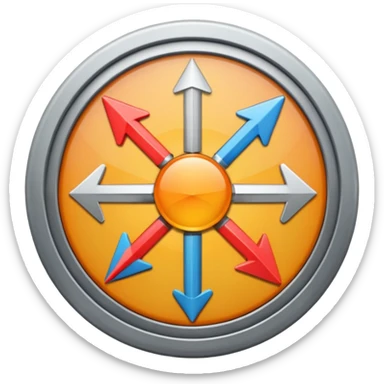 mac os icon rotation retro, gray 80s, arrows, direction circle sticker