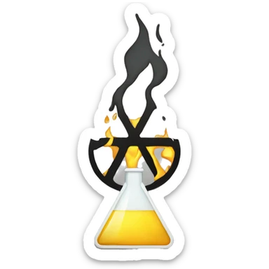 chemical hazard sign sticker