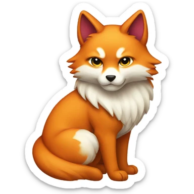 A kitsune madk sticker