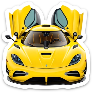 Koenigsegg Agera RS - Koenigsegg (Model Year: 2020) (Iconic colour: Yellow) sticker