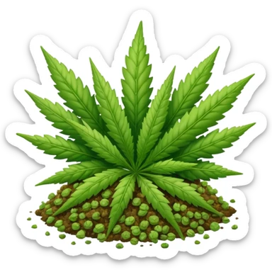 Weed only sticker