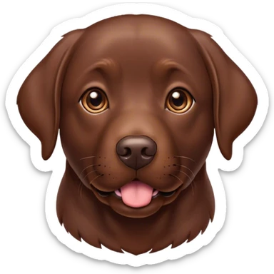 Chocolate Labrador sticker