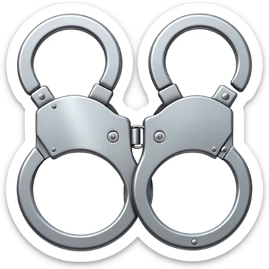 pair of handcuffs sticker