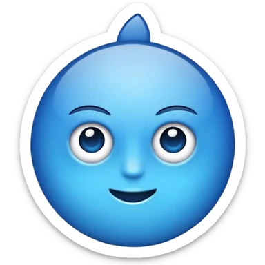 símbolo de ubicación como este 📍, pero en azul  sticker