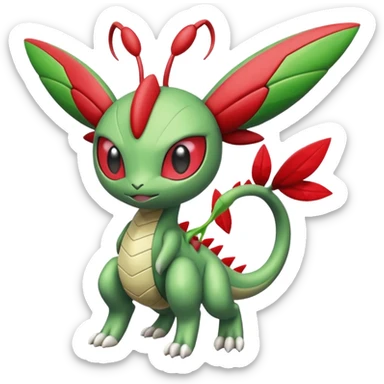 Meloetta-Flygon-Vibrava-Genesect-Gatomon-Pteromon-hybrid sticker