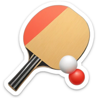 Table tennis paddle sticker