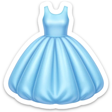 The bubble dress is typically a voluminous ball gown, designed to make Glinda look like she’s literally floating in a bubble. It features:  Pale blue or shimmering white-blue hues (in Ariana Grande’s movie version, it’s a soft, cotton-candy blue). sticker