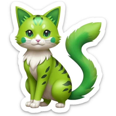 Floragato-Meowscarada-Pokémon (full body) sticker