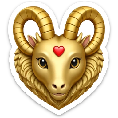 capricorn heart sticker