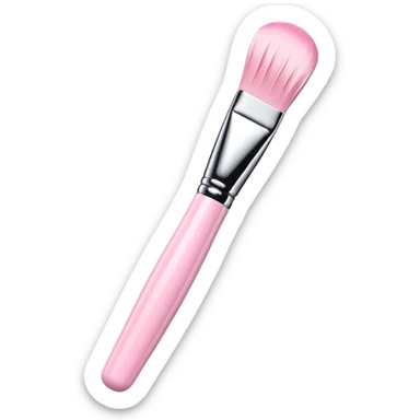 3D glossy brow lamination brush in baby pink sticker