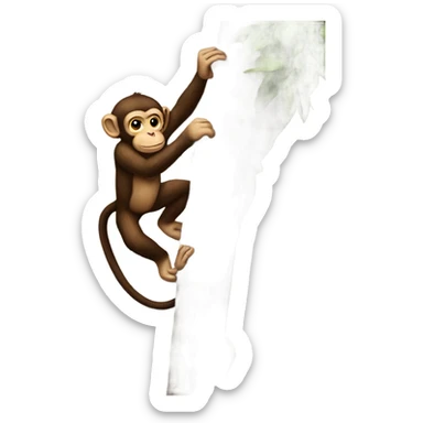 monkey climb sticker