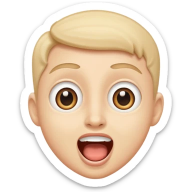 ISHOWSPEED, excited streamer with wide eyes and open mouth sticker