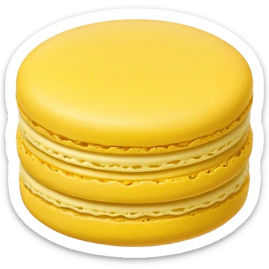 a single of yellow macaron



















 sticker