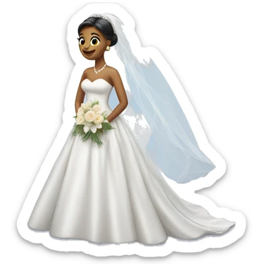 FISH IN A BRIDAL GOWN sticker