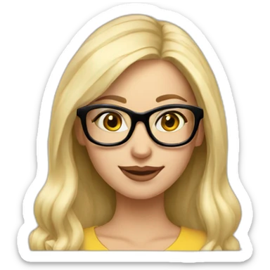 platinum-blonde-girl-in-glasses-macbook sticker