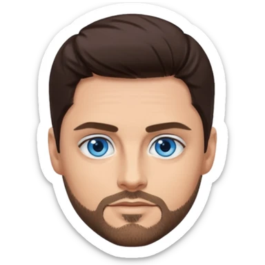 Keith Duffy with blue eyes, dark brown hair  sticker