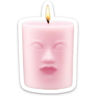 Light pink dior candle sticker