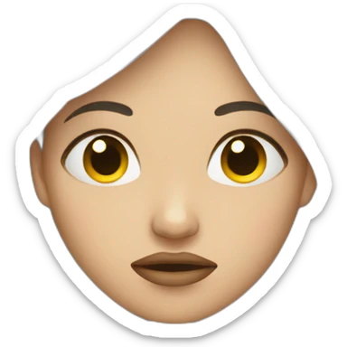 A crying woman with tears in her eyes sticker