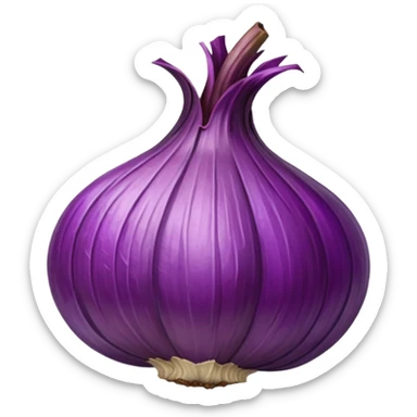 dried purple onion sticker