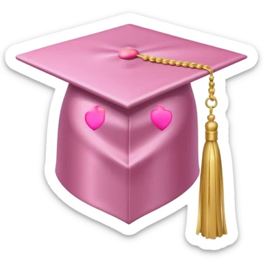 light pink hat  only graduation  sticker