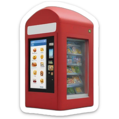 red K2 kiosk london sticker