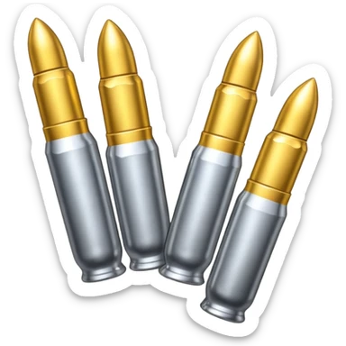 five bullets an the fith one of another color sticker
