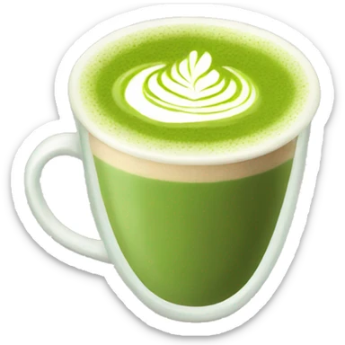 Matcha latte  sticker
