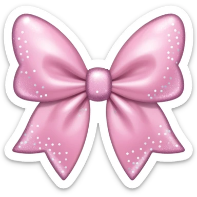 super pale pink bow confetti but the paper confetti are the pale pink bows all spread out with white tiny glitter sticker
