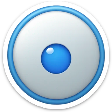 Blue Round Between tick sticker