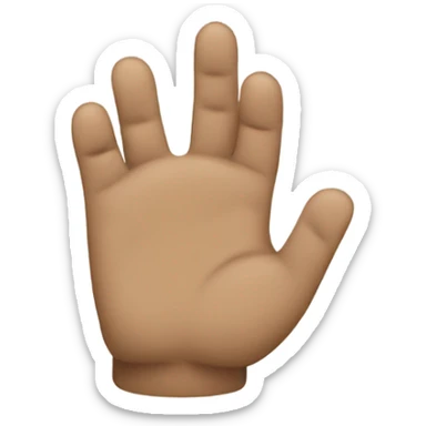 Persona saludando, con la mano extendida sticker