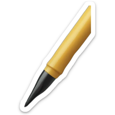 human writing with a brush tip pen sticker