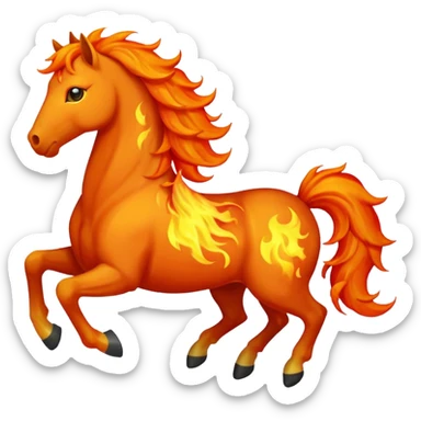 fire horse sticker
