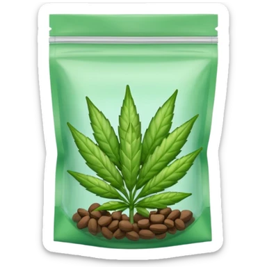 weed buds pack zip transparent sticker